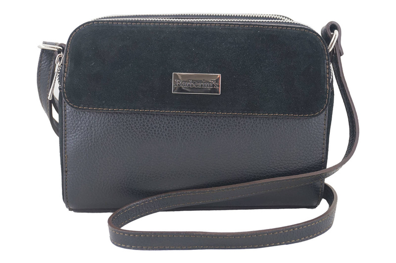 Torebki skórzane crossbody - Bordowa 