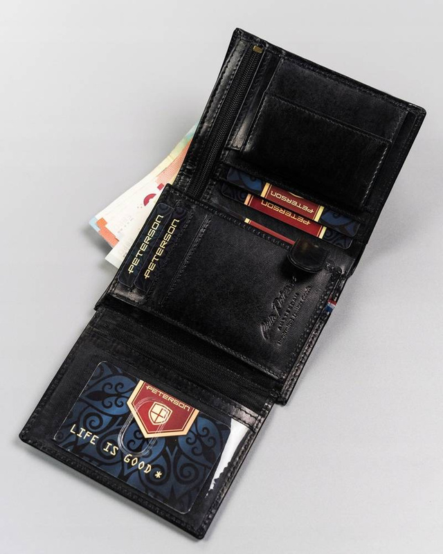 Leather's wallet RFID PETERSON PTN 22308-VT-A