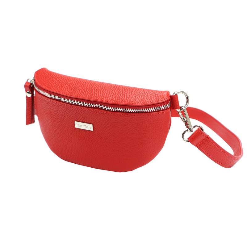 Leather urban crossbody bag by MiaMore