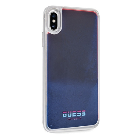 Guess GUHCI65GLCRE iPhone Xs Max czerwo ny/red hard case California Glow in the dark