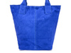 Italian Leather Suede A4 Shopper Handbag cornflower T49