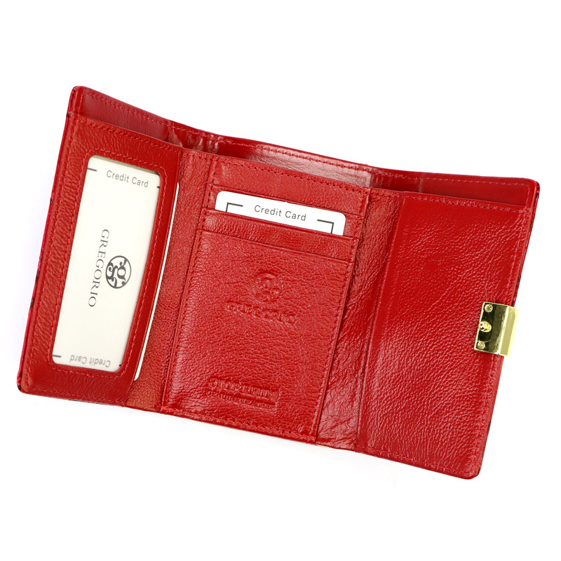 skóra ekologiczna + Women's genuine leather wallet Gregorio BTE-117