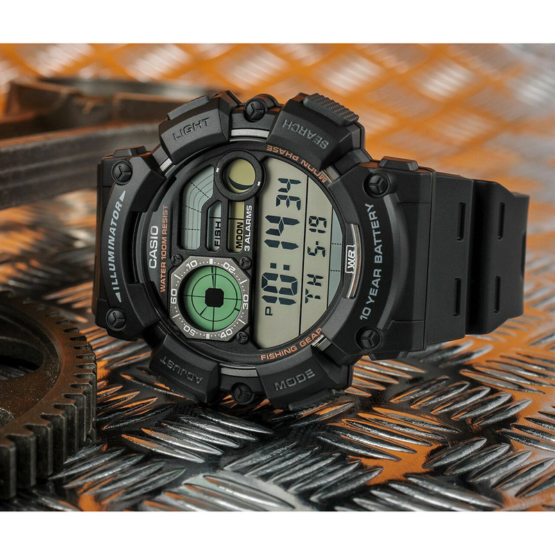 ZEGAREK MĘSKI CASIO Digital Moonphase  WS-1500H-1A + BOX