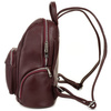 Leather urban women's backpack, spacious and stylish