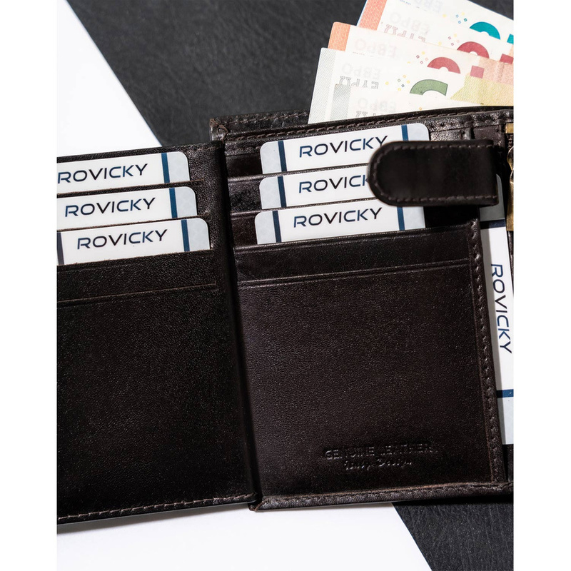 Leather wallet RFID ROVICKY N575-RVT