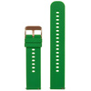 U27 rubber watch strap - green/rosegold - 20mm