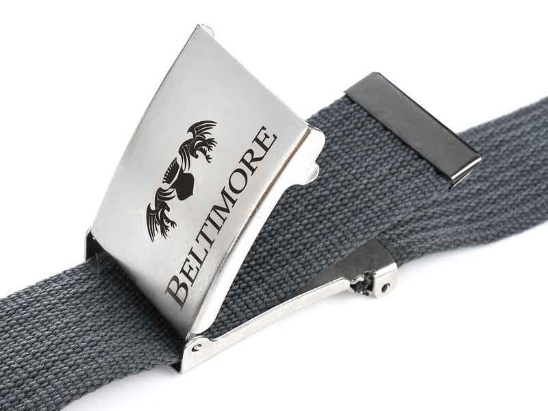 Beltimore gray long sultry belt F79 : Colors - gray, silver, Strap size - r.105-120 cm