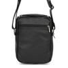 Beltimore black men's small leather letterman bag G62