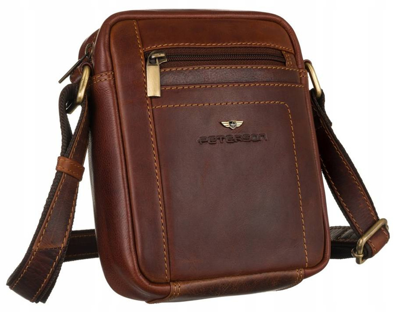 Herren Echtleder Tasche Peterson PTN TB-8020-COM