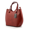 Elegant, stylish, large leather handbag