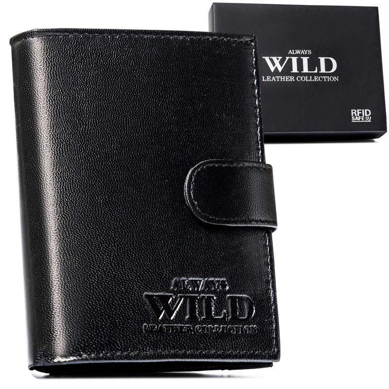 Classic large men's leather wallet Always Wild