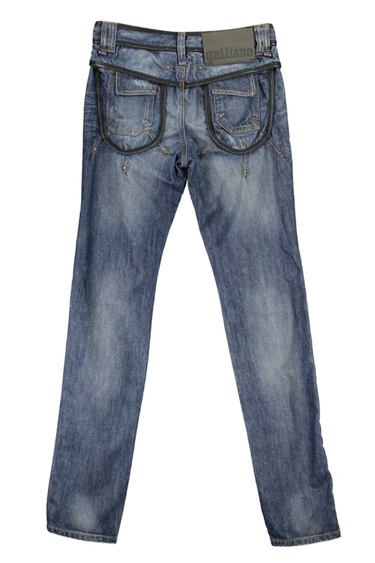 JOHN GALLIANO JEANS DENIM MAN BLUE