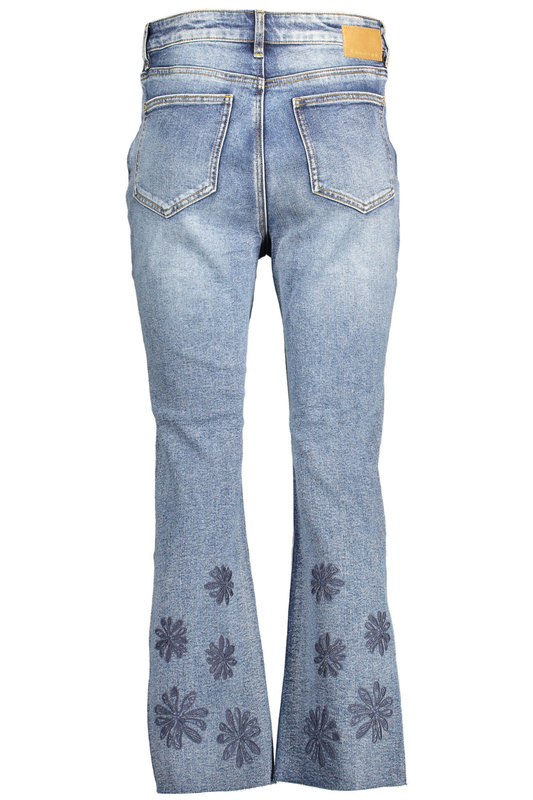 Women's jeans with flowers on the legs DESIGUAL