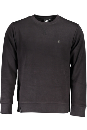 US GRAND POLO MEN&#39;S BLACK ZIP-OUT SWEATSHIRT