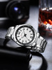 Silver men's watch bracelet large solid Perfect M118