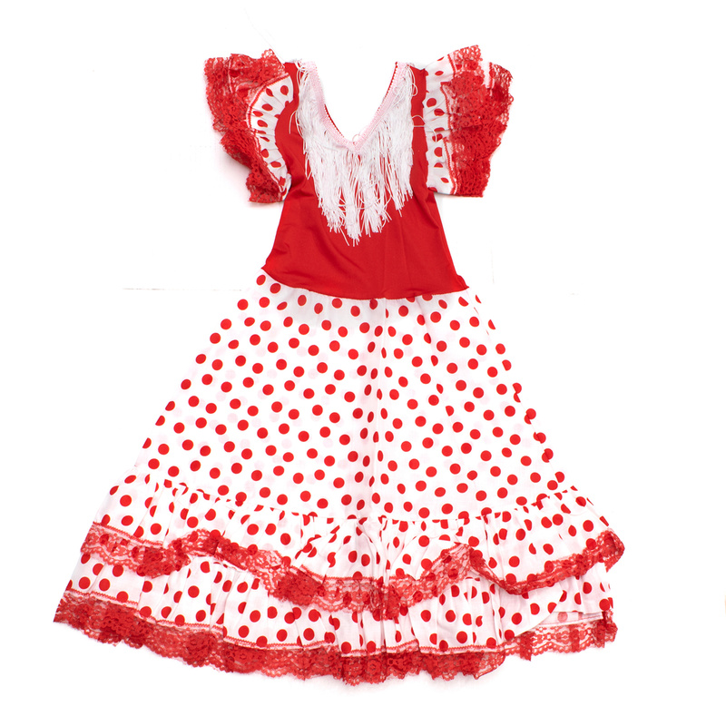 CHILDISH DRESS FLAMENCO CHILDISH VSRBLANCLRO10 (TALLA 10 )