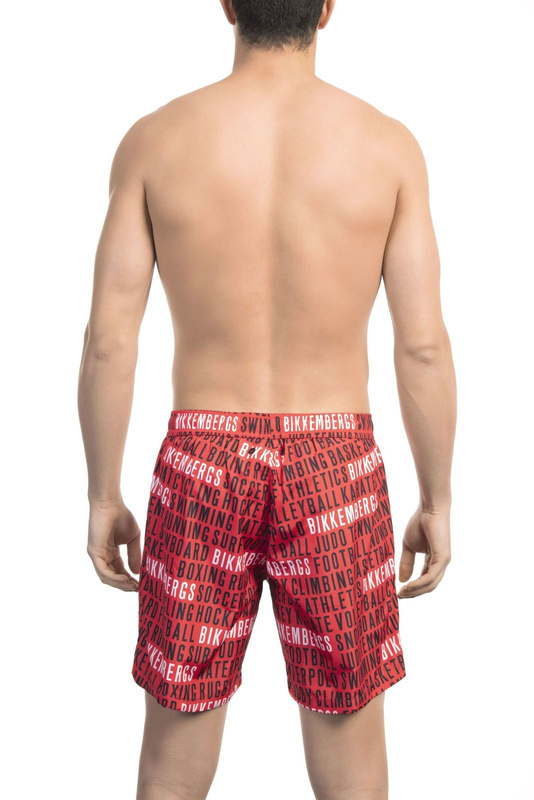 Stroje kąpielowe marki Bikkembergs Beachwear model BKK1MBM17 kolor Czerwony. Odzież Męskie. Sezon: