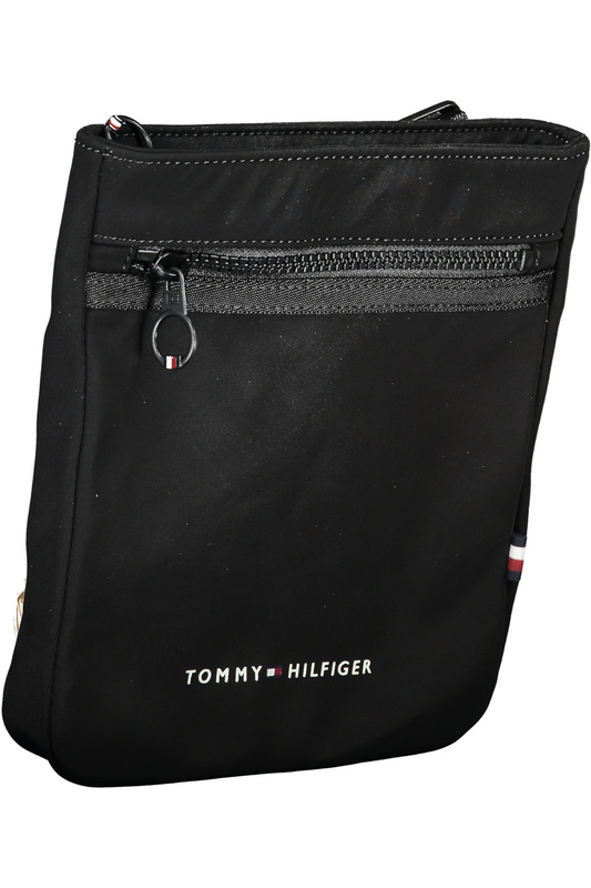 TOMMY HILFIGER MEN&#39;S BLACK SHOULDER BAG