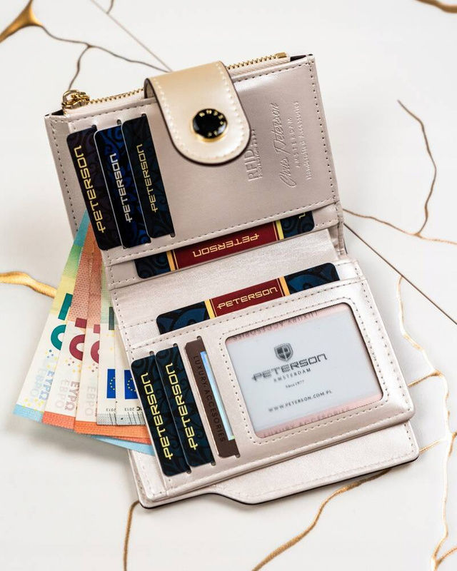 A stylish women's wallet made of eco-leather Peterson RFID