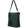 Green women's quilted handbag Solid original fringed W91