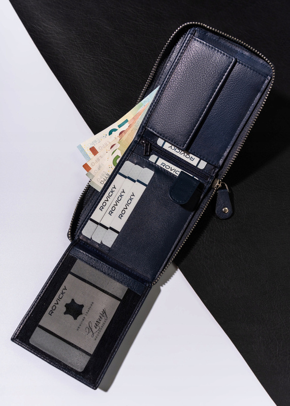 Men's Leather Zipper Wallet with RFID Always Wild