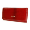 Red Julia Rosso large women's RFID leather wallet F65