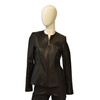 Stylish fashionable Bukowski leather jacket with pleats