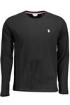 US POLO T-SHIRT LANGARM HERREN SCHWARZ