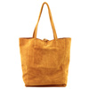 Leather suede women's shopper bag by Patrizia