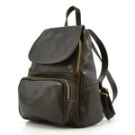 Stylish large premium leather women's backpack