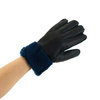 Five-finger leather insulated gloves