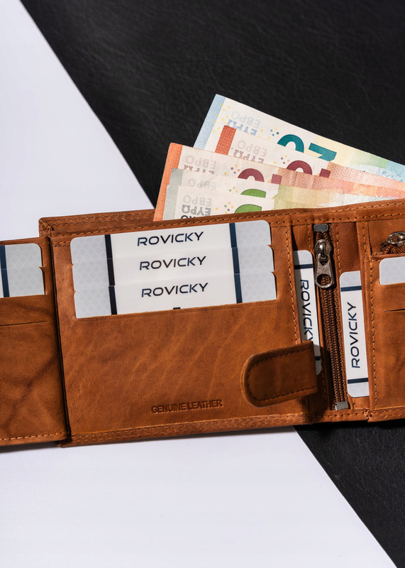 A roomy men's leather wallet by Always Wild