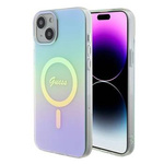 Guess GUHMP15MHITSQ iPhone 15 Plus 6.7" turkusowy/turquoise hardcase IML Iridescent MagSafe