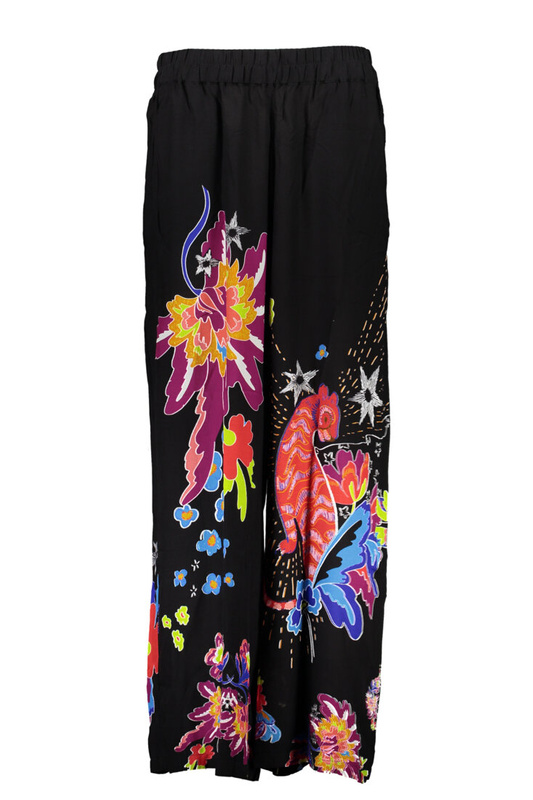 DESIGUAL BLACK WOMEN&#39;S TROUSERS