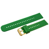 U27 rubber watch strap - green/gold - 18mm