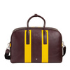 Large duffle bag unisex Colorful Cambridge by DUDU made in genuine leather with double handle and detachable shoulder strap. High quality elegant weekender overnight bag.