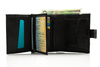 Elegant black leather wallet SOLIER SW04