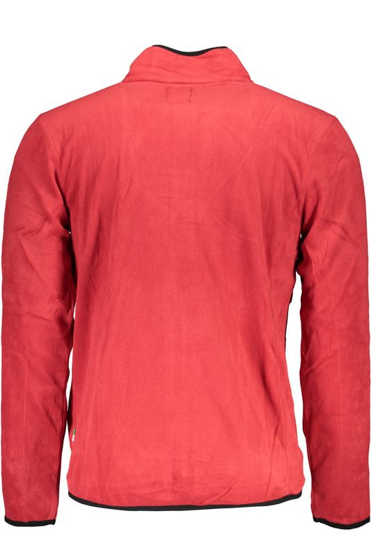 GIAN MARCO VENTURI MEN&#39;S RED ZIP SWEATSHIRT