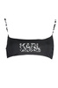 KARL LAGERFELD BEACHWEAR TOP DAMENKOSTÜM SCHWARZ