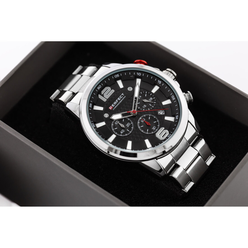 ZEGAREK MĘSKI PERFECT M506CH-02 - CHRONOGRAF (zp382a) + BOX