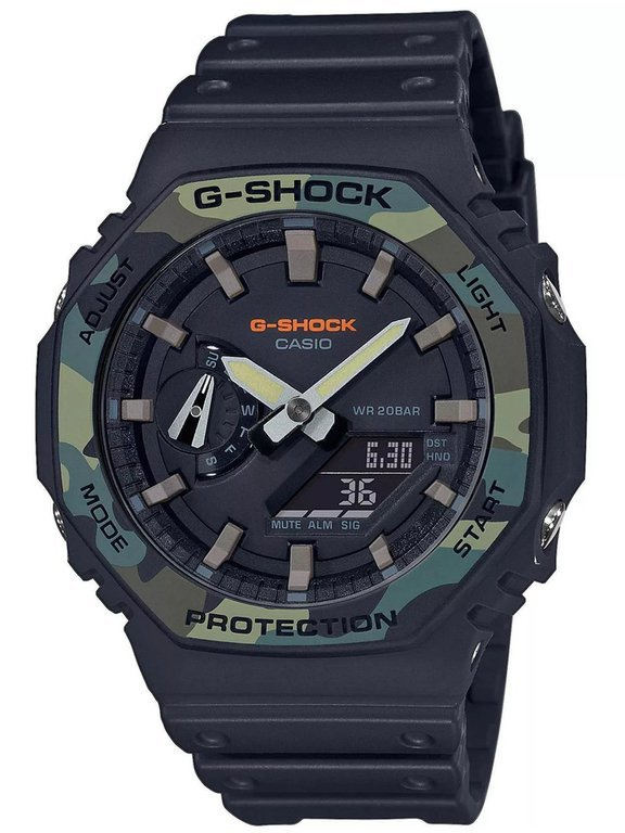 Zegarek marki Casio model GA-2_M kolor Czarny. Akcesoria Męskie. Sezon: Cały rok