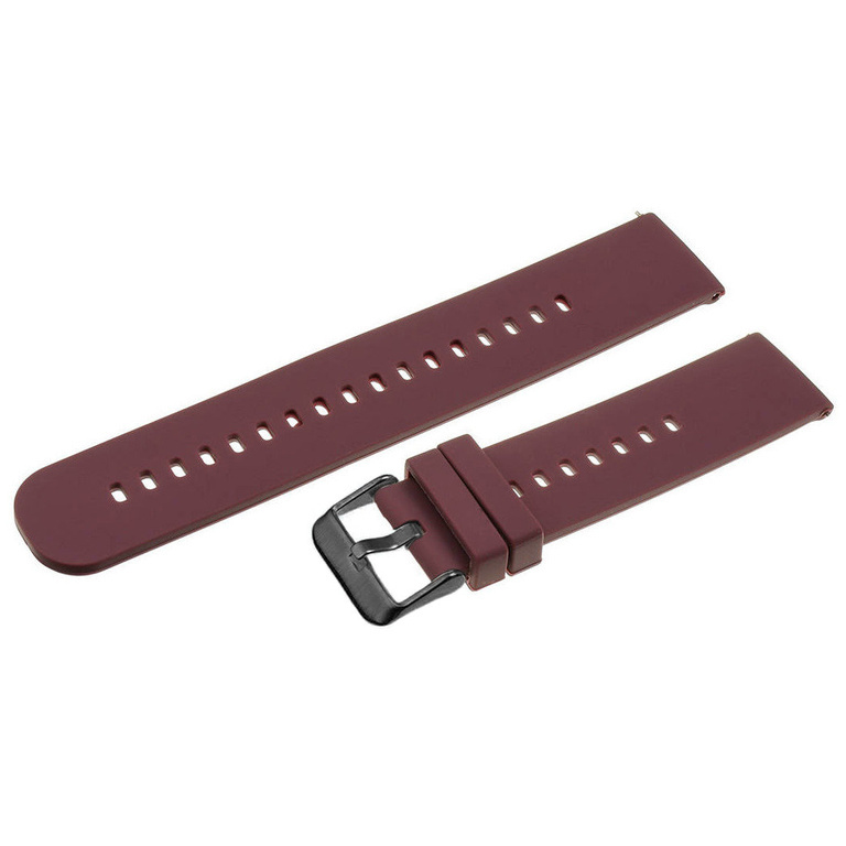 U27 rubber watch strap - purple/black - 20mm