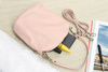 Powder Pink Leather Handbag Small Postbag Italian Leather T85