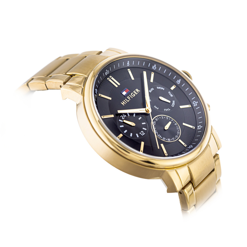 Stilvolle Herrenuhr mit Datum TOMMY HILFIGER