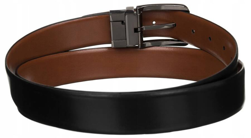 Leather belt PETERSON PTN RB35-95-MET