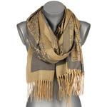 Grey Large Women's Warm Cotton Scarf AX-94