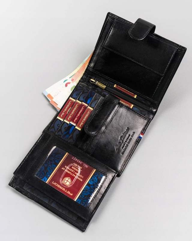 Leather's wallet RFID PETERSON PTN 22307L-VT-A