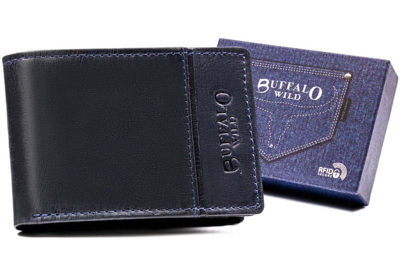 Leather wallet RFID BUFFALO WILD N1240-HP