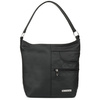 Schwarz -braune Lederhandtasche von Damen High Classic H08