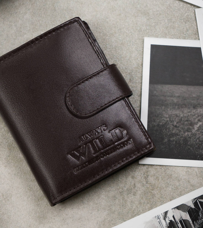 A roomy men's leather wallet by Always Wild